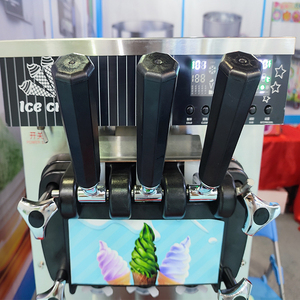 Qdmech bán chạy nhất Máy tính để bàn thương mại Máy làm kem mềm Công suất Thấp Nhỏ ba màu Máy tính để bàn Máy làm kem - Product Image 5