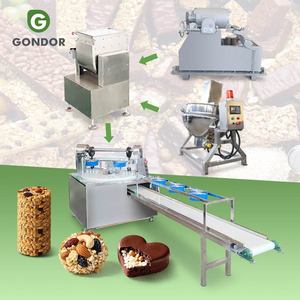 Chocolate Semi Extruder Cut Cereal Automatic Protein Make Molding and Cutting Press Machine Energy Bar for - Product Image 1