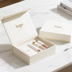 Recyclable Reusable Corrugated Board Rigid Boxes with Matt Lamination Magnetic Closure Handle Ribbon Aluminum Foil Liner - Product Image 3