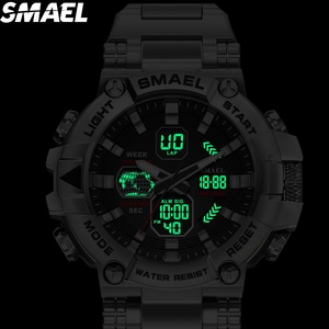 Reloj de Marca con Movimiento Japonés de Cuarzo, Resistente al Agua, con Reverso de Acero Inoxidable, Personalizado, Marca SMAEL 8096, Precio de Reloj, Diseño de Reloj - Product Image 4