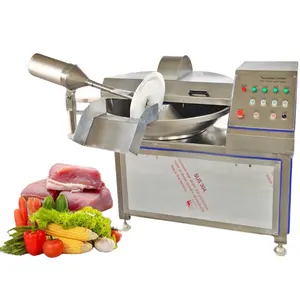 stainless steel electric meat vavuum bowl cutter 2.55kw meat bowl cutter chopper stuffings mixer vegetable