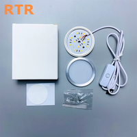 Lampe LED ronde RVB réglable avec prise pour imprimante 3D, lumière de table USB, veilleuse pour kit de lampe Bambu Lab MH001, armoire
