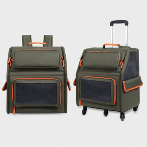 Transportín para mascotas de tela Oxford, con cierre de cremallera, plegable, 38x46x7cm, para gatos - Product Image 1