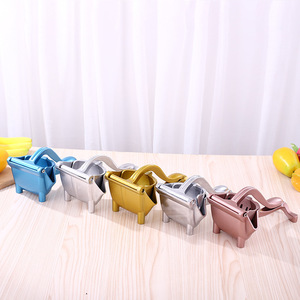 Presse-agrumes manuel en acier inoxydable, petit presse-agrumes domestique pour oranges, citrons, canne à sucre, utilisation facile - Product Image 1