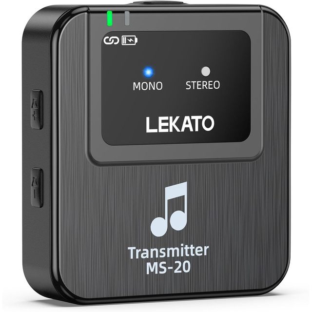 LEKATO MS-20 Wireless In-Ear Monitor 2.4G IEM System Auto-Pairing OTG Support 1 Transmitter Charging One Stage Equipment System