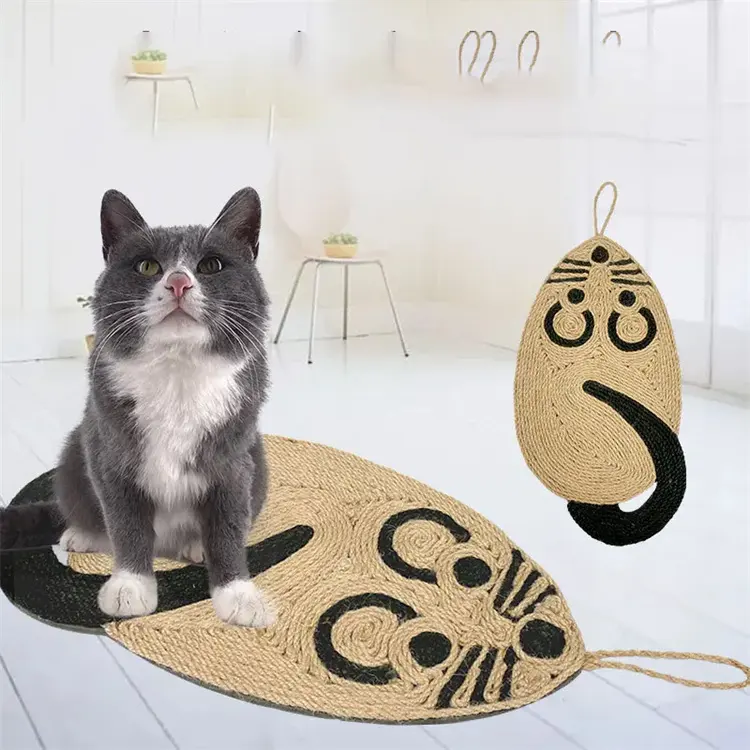 منصة جديدة لحماية الأثاث من الخدش على شكل قطة معلقة على الحائط منظف كهربائي ألعاب لوح خدش القطة المصنعة