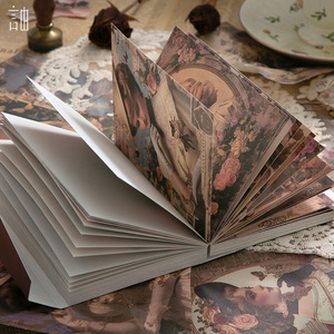 120 feuilles/paquet, papier vintage à feuilles mobiles, série Poésie de tout, papier de base pour collage non répétitif, blocs-notes - Product Image 3