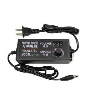 Adjustable Power Supply AC Ke DC 3V 5V 6V 9V 12 V 15V 18V 24V 1A 2A 5A Power Supply Adaptor Universal 220V untuk 12 V Volt Adaptor