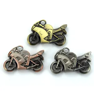 Memoria USB retro con forma de motocicleta, Memoria USB para regalo personalizado, 1g, 2G, 4G, 8g, 16g