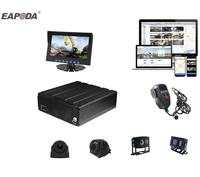 EAPODA 8ch 4ch 7 ''Camión 1080 4G Wifi Vehículo 360 Grados Sistema de seguridad del coche Dash 4 Camara Para Auto Mdvr Mobile Dvr 170 Cámara