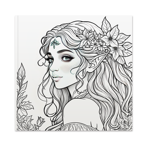 Elves Design Adult Teenage Stress abbau Zeichnung Mal bücher Softcover Board Buch mit Prägung Offset Papier Größe 20*20 - Product Image 3