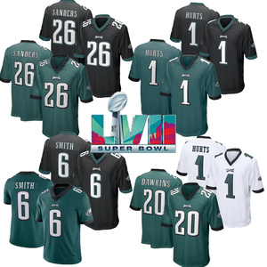 Bản vá lvii cuối cùng #1 jalen đau #2 Darius slay JR #6 devonta Smith #11 A. J. Nâu Jersey khâu áo bóng đá mỹ - Product Image 1