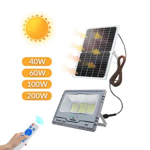 High Quality Jd Solar Flood Light For Outdoor 60w 100w 200w 400w 500watt Solar Energy Flood Lights