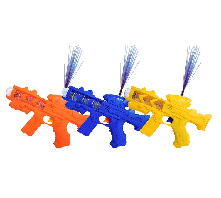 סיטונאי הקרנת פלסטיק צעצוע אקדח ילדים חשמלי ווקאלי אקדח צעצוע עם אורות