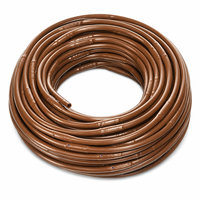 Tuyau d'irrigation goutte à goutte professionnel de 30 m en PE marron pour l'entretien paysager et kit d'irrigation systématique de jardin
