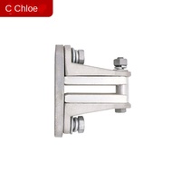 Clip de fixation d'isolateur de barre omnibus rectangulaire verticale haute tension pour intérieur MNL-101 MNL-102 MNL-103 MNL-104 pour armoire de commutation électrique OEM