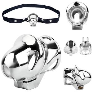 Nouvel appareil de chasteté FRRK 2026 pour <span class=keywords><strong>gland</strong></span>, cage à pénis SM à verrouillage, 9 tailles, invisible, sans anneaux, BDSM, <span class=keywords><strong>autour</strong></span> des testicules, jouets fétichistes pour adultes - Product Image 1
