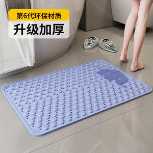 Alfombra de Baño SKElephant Rectangular de PVC Antideslizante con Diseño de Dibujos Animados para el Suelo del Baño, Alfombra de Masaje, Verano 2025 - Product Image 4