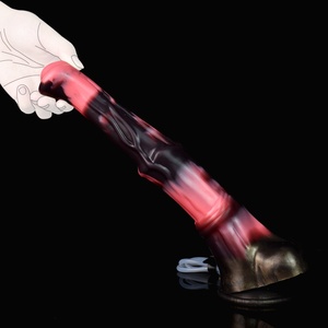 FAAK Large Ejaculation Realistic Horse <b>Dildo</b> With Sucker Silicone Squirting Penis Spray Liquid Colorful Sex Toys for Women Men - Product Image 5