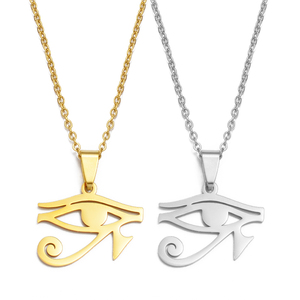 Collar con Colgante de Símbolo del <span class=keywords><strong>Ojo</strong></span> <span class=keywords><strong>Egipcio</strong></span> Antiguo, Joyería de Acero Inoxidable, <span class=keywords><strong>Amuleto</strong></span> Africano para Accesorios de Fiesta y Regalos # 269121 - Product Image 5