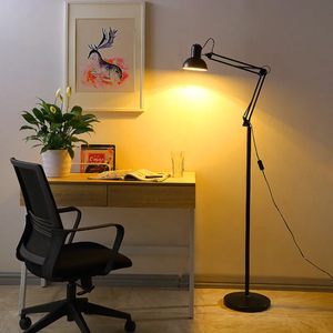 Lampadaire moderne nordique design à hauteur réglable en métal lampadaire pour salon chambre étude Accent lecture - Product Image 2