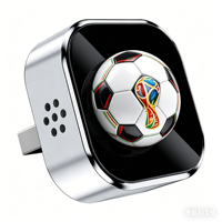 Adaptateur sans fil 2-en-1 CarPlay Android Auto USB 2026 au design football, Dongle CarPlay