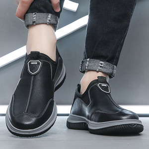 Scarpe da Passeggio per Uomo in Pelle PU, Mocassini Slip-<span class=keywords><strong>on</strong></span> Stile Walking - Product Image 6