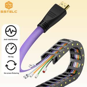 <span class=keywords><strong>Câble</strong></span> de chaîne porte-câbles industriel personnalisé SSTELC 4K HDMI2.0 |   Haute vitesse, haute flexibilité, résistant à l'huile et anti-interférences - Product Image 2