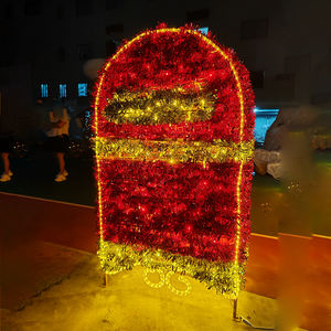 Grandes lumières LED 3D du Père Noël en PVC pour le Nouvel An et les Fêtes pour la décoration de paysages extérieurs Classé IP65 - Product Image 4