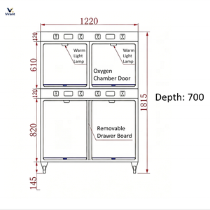 Jaula Veterinaria <span class=keywords><strong>de</strong></span> Acero Inoxidable 304 Resistente con Estructura Multicapa, Calefacción por Infrarrojos y Suministro <span class=keywords><strong>de</strong></span> Oxígeno - Product Image 4