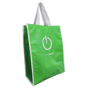 Sacola Reutilizável Laminada com Padrão de Desenho Animado em RPET Reciclado, Cor Personalizada, Alça e Fecho de Zíper no Ombro, Logotipo Personalizado - Product Image 6
