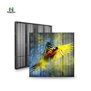 Écran <span class=keywords><strong>LED</strong></span> transparent P3.125, transparence 60%, mur <span class=keywords><strong>LED</strong></span> 1000x1000mm, rideau vidéo, publicité, affichage <span class=keywords><strong>LED</strong></span> transparent - Product Image 1