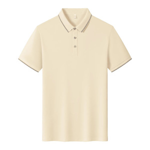 Customized Solid Color Short Sleeve Polo Shirt With Contrast Trim For Daily Wear Unisex Polyester Fabric GJ20-31919 - Product Image 4