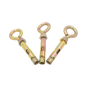 Cheville d'ancrage en acier au carbone plaqué zinc jaune avec œillet ou <span class=keywords><strong>crochet</strong></span>, cheville d'expansion norme DIN <span class=keywords><strong>pour</strong></span> <span class=keywords><strong>mur</strong></span> en béton - Product Image 3