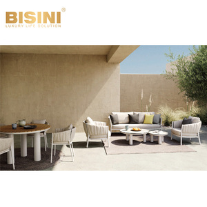 Set <span class=keywords><strong>da</strong></span> Pranzo Rettangolare Estensibile <span class=keywords><strong>da</strong></span> Esterno Contemporaneo con Sedie, Arredamento Versatile Estensibile per <span class=keywords><strong>Giardino</strong></span> e Patio per Villa e Hotel - Product Image 4