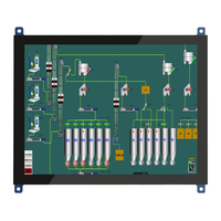 8 Inch 1024*768 High Quality LCD Display CTP Touch Screen Monitor TFT IPS Black No Casing HDMI USB Industrial Monitor