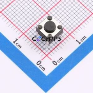 YTS-D001-245 Tactile Switch Through hole Component (THT) Switch Single Pole Single Throw Round Button 2.6N Through Hole - Product Image 1