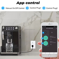 Enchufes Inteligentes Tuya para el Hogar, Interruptor Inalámbrico con Control Remoto por Aplicación, Cristal Templado, 16A, Wifi Universal, 100V-240V, Enchufes con USB Tipo-C