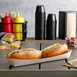 Barquettes en papier jetables laminées pour la cuisson de pains de mie, frites de 20 mm, corn-dogs, desserts au chocolat, barquettes en papier pour aliments et barquettes en papier pour crèches - Product Image 5