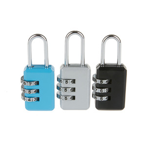 กุญแจล็อคแบบผสมผสาน ทำจากโลหะผสมสังกะสี ปรับตั้งรหัสได้ 3 ตัว สำหรับกระเป๋าเดินทาง เป้สะพายหลัง ตู้เก็บของในหอพัก และล็อคสำหรับการเดินทาง - Product Image 1