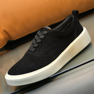 Zapatos informales para hombre versión coreana de alta calidad que combinan con todo cuero esmerilado de moda con aumento de altura y característica impermeable - Product Image 6