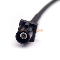 Câble RF MCX mâle à angle droit vers Fakra mâle, assemblage coaxial RG174, pigtail 50 Ohm, code Z universel, 4 GHz, pour antenne