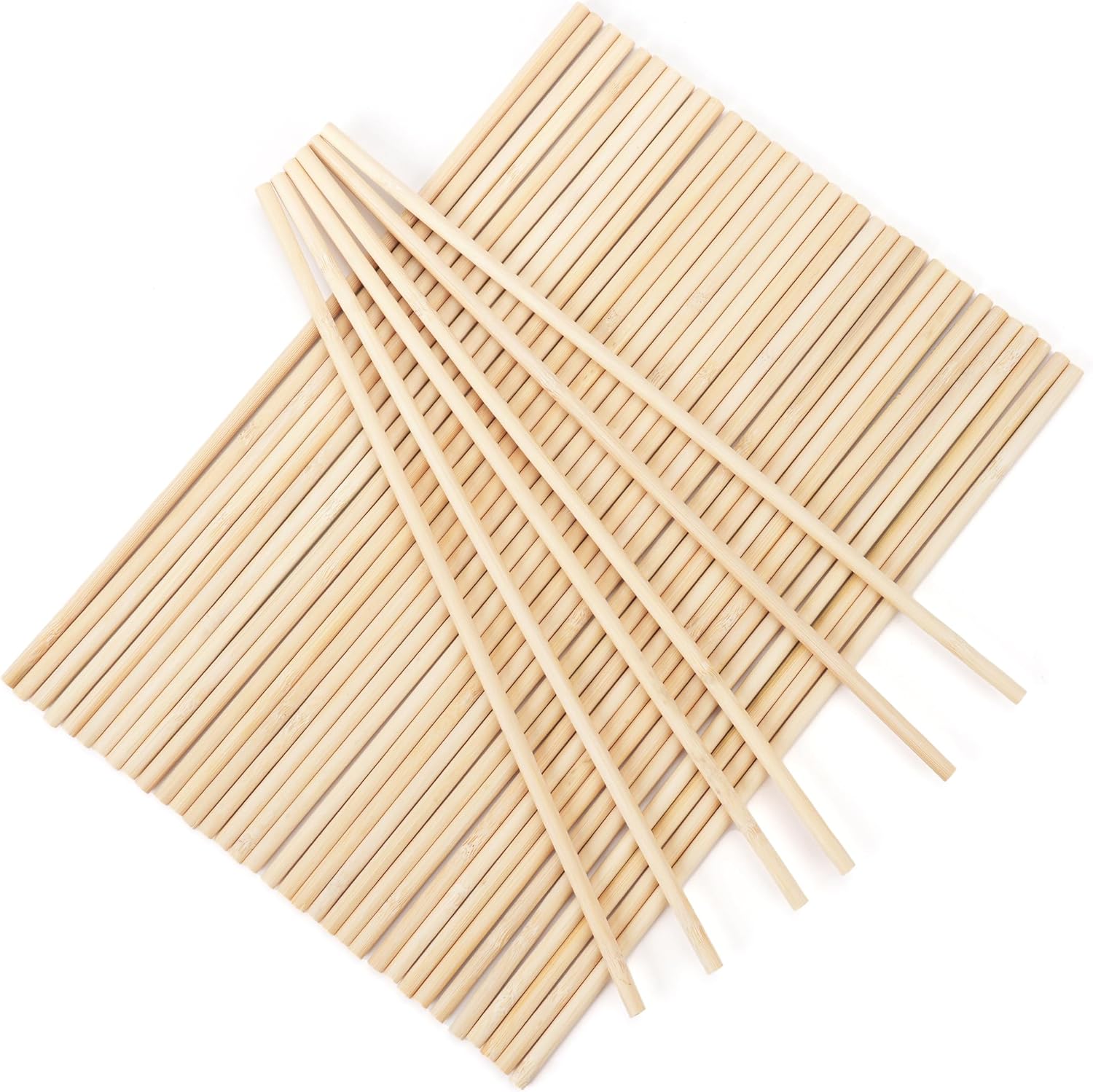 50pcs 1/4 X 12 Inch Natural Wood Dowels Precut Wooden Rod Sticks for Crafts & DIY Home Decor Handmade Wooden Dowel Rods