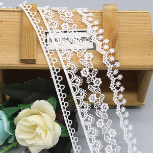 New Arrival Chất lượng cao nước hòa tan ren tùy chỉnh 100% polyester mỏng may <span class=keywords><strong>TRIM</strong></span> cho hàng may mặc - Product Image 2