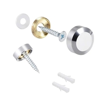 Capuchon de couverture d'entretoise de tête de vis de meubles décoratifs en métal spécial 16mm 19mm 22mm 25mm système de mesure métrique de diamètre plat