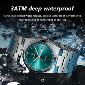 Reloj de Pulsera POEDAGAR 930 de Cuarzo para Hombre de China, Éxito en Ventas con Correa de Acero Inoxidable, Resistente al Agua y con Indicador de Fecha, Nuevo, Popular y Casual - Product Image 4