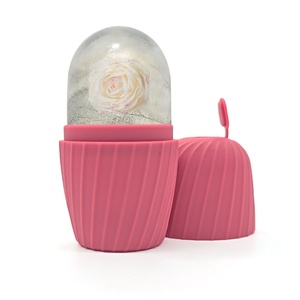 Cubo de Hielo Facial Gua Sha, Molde de Silicona para Masaje Facial, Herramientas para el Cuidado de la Piel Facial, Rodillo de Hielo de Belleza para Rostro y Ojos - Product Image 4