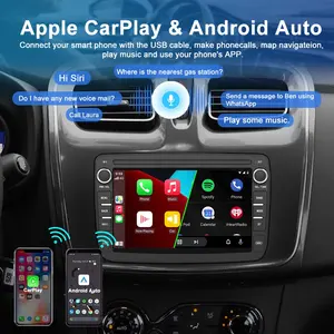 Jmance7インチダッシュボードラム2GBRom 32GB/64GB Wifi FM AM RDS DSP Android Auto Carplay 2 Din for Renault Daciaカーラジオステレオ
