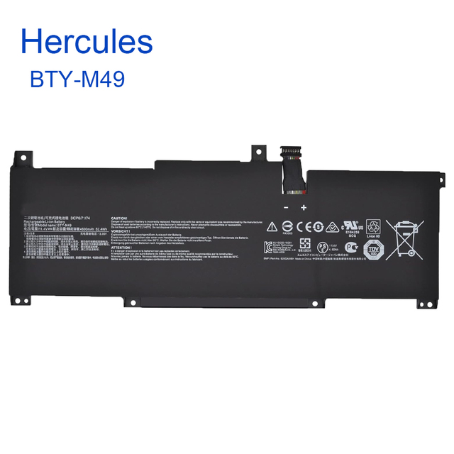 11.4V 4600mAh 52.4Wh BTY-M49 New Genuine Laptop Battery for Msi Prestige 14 EVO A11M Modern 14 Rechargeable Notebook Battery