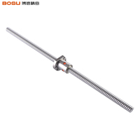 Vis à billes SFU1204, diamètre 12 mm, pas de 4 mm, axe de vis à billes roulé avec écrou, adapté aux petits appareils comme les graveurs CNC
